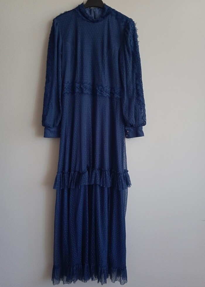 Şık tül elbise - Görsel 3