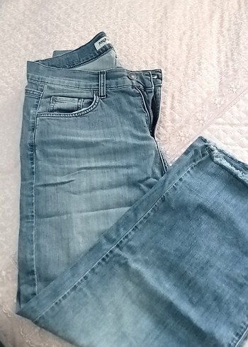 Gri Rahat Kesim Kadın Kot Pantolon