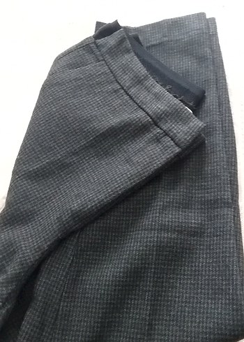 Koton Gri Düğmeli Kadın Kumaş Pantolon