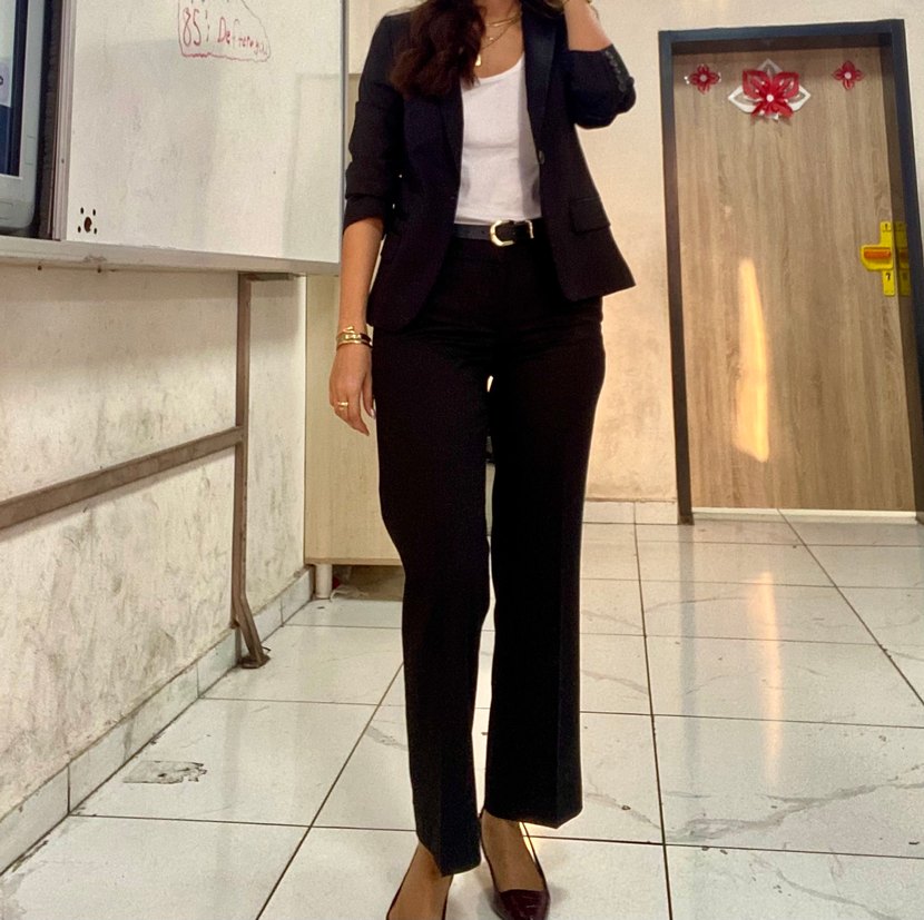 Siyah Kadın Ofis Takımı massimo dutti - Görsel 2