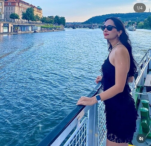 Mango siyah dantel fırfırlı elbise - Görsel 2