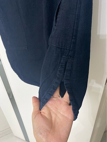 Mango siyah denim elbise - Görsel 5