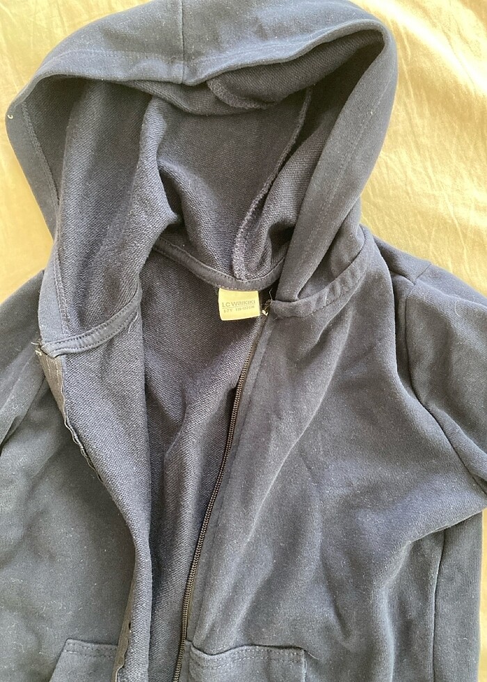 Çocuk lacivert kapüşonlu - Görsel 2