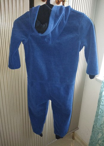 Mavi Fermuarlı Erkek Bebek Tulumu - Görsel 2