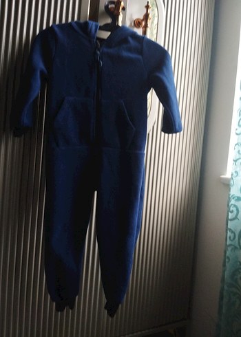 Mavi Fermuarlı Erkek Bebek Tulumu - Görsel 4