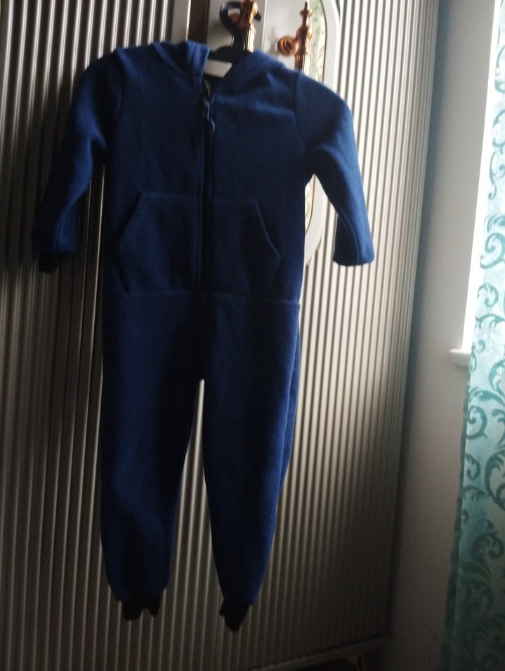 Mavi Fermuarlı Erkek Bebek Tulumu - Görsel 4