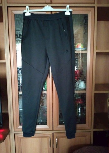 Erkek Siyah Spor Fermuarlı Eşofman Altı - Görsel 3