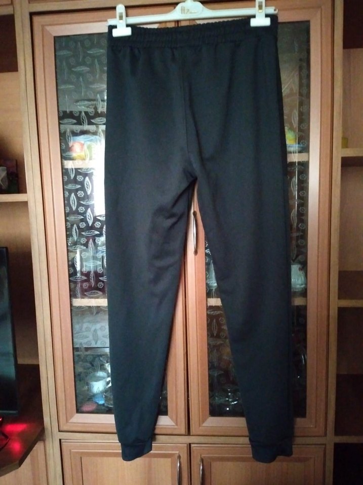 Erkek Siyah Spor Fermuarlı Eşofman Altı - Görsel 2