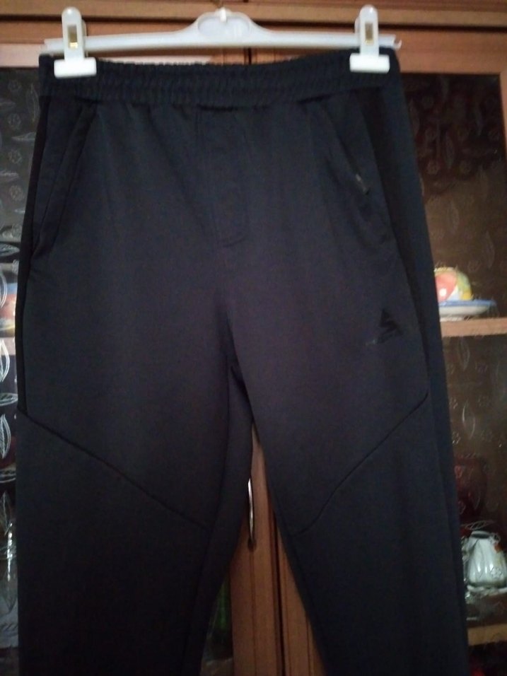 Erkek Siyah Spor Fermuarlı Eşofman Altı - Görsel 4