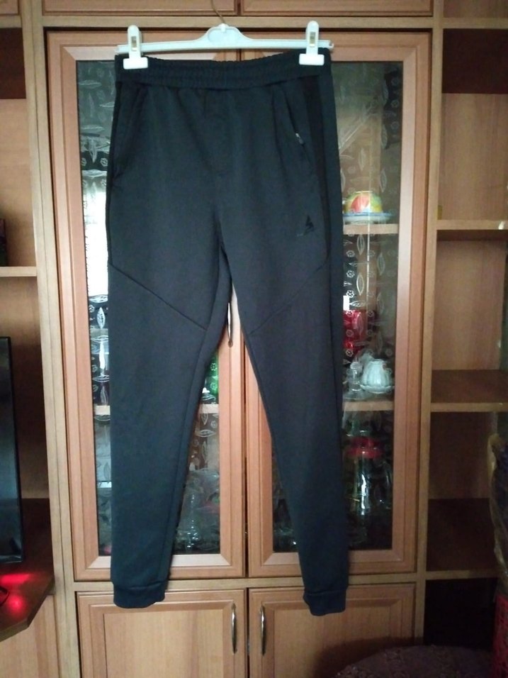 Erkek Siyah Spor Fermuarlı Eşofman Altı - Görsel 3