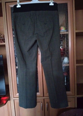 Kadın Gri Kumaş hamile Pantolonu - Görsel 2