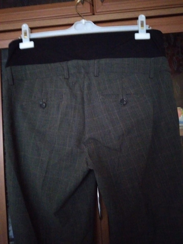 Kadın Gri Kumaş hamile Pantolonu - Görsel 4