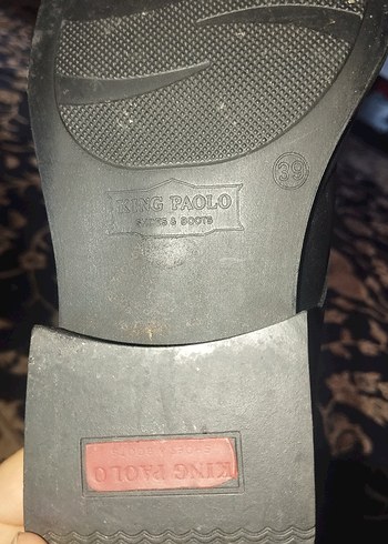 King Paolo Siyah Kadın deri ayakkabı - Görsel 8