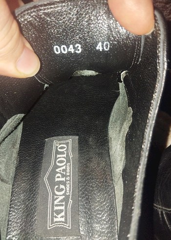 King Paolo Siyah Kadın deri ayakkabı - Görsel 4