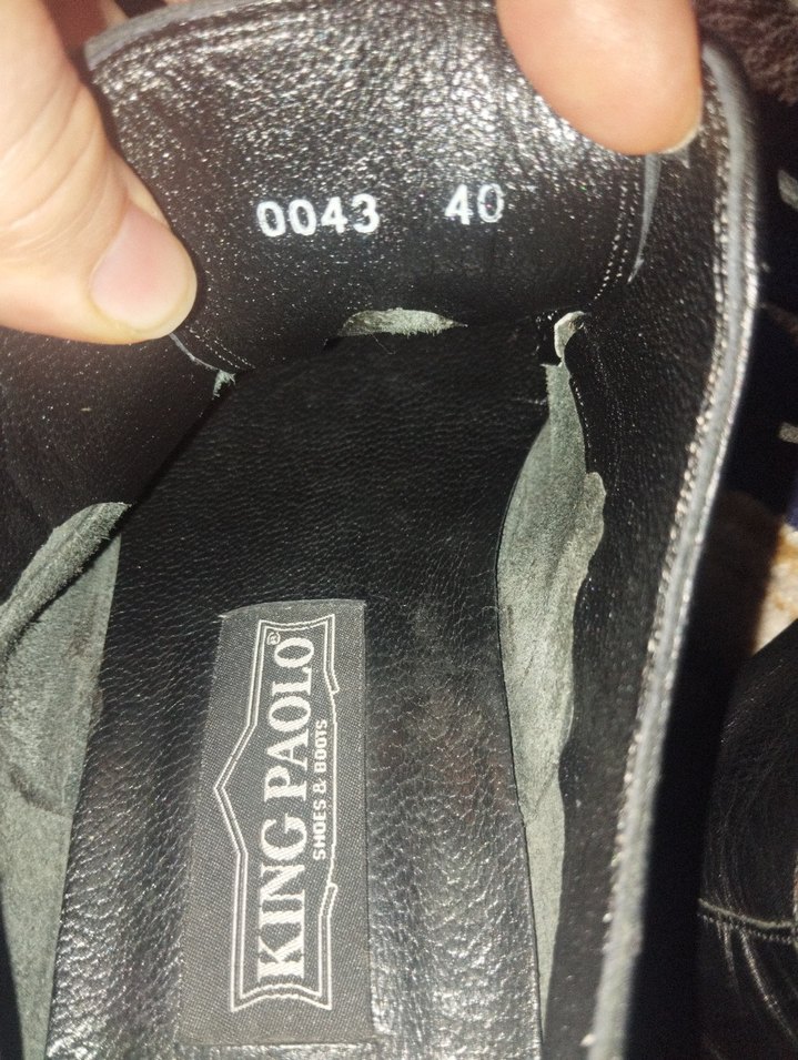 King Paolo Siyah Kadın deri ayakkabı - Görsel 4