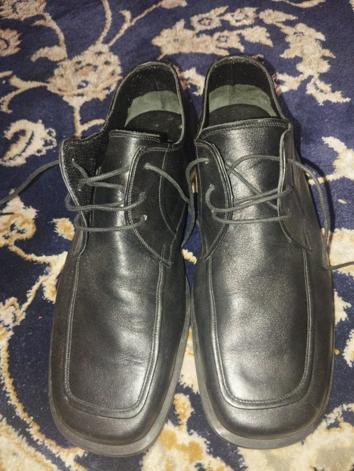 King Paolo Siyah Kadın deri ayakkabı - Görsel 3