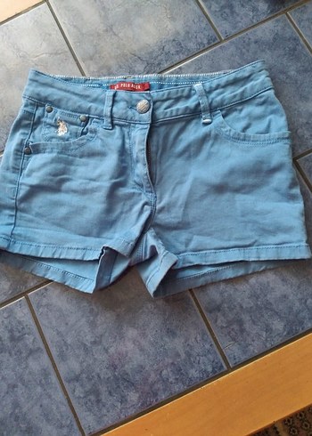 Mavi Mini Denim Şort Kadınlar İçin