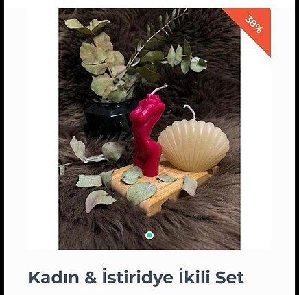 Kadın istiridye ikili set