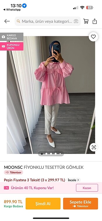 Tesettür gömlek