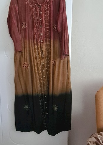 Zara Bohem Uzun Bağcıklı Elbise
