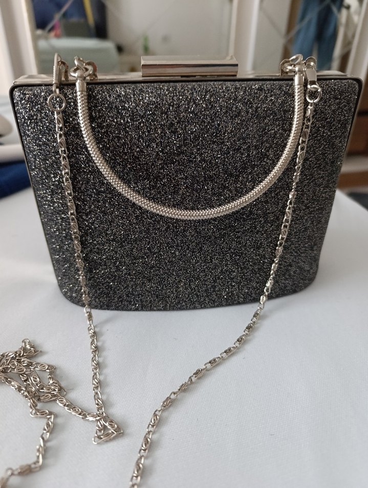 Gri Yılan Desenli Zincir Detaylı Vücut Zinciri - Görsel 2