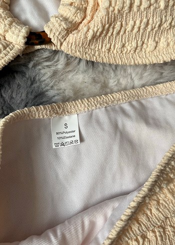 Bej Örgü Bohem Mini Bikini - Görsel 6