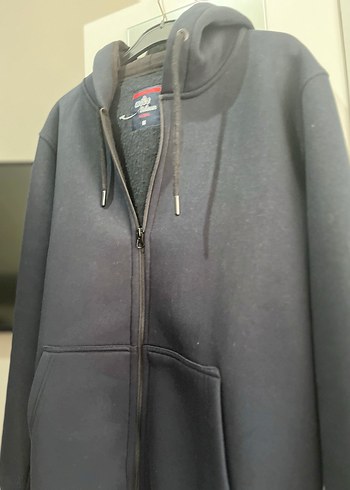 Erkek Gri Fermuarlı Sweatshirt - Görsel 6