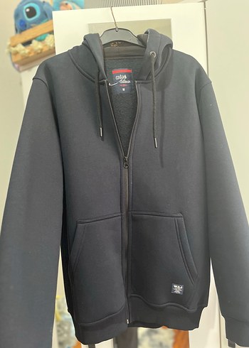 Erkek Gri Fermuarlı Sweatshirt - Görsel 2