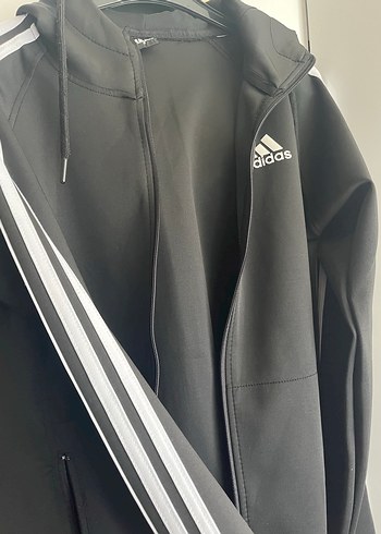 Adidas Siyah Fermuarlı Spor Ceket - Görsel 3