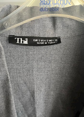 Gri Keten Kadın Blazer Ceket - Görsel 6