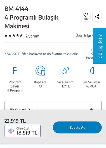 Beyaz Bulaşık Makinesi - Görsel 2