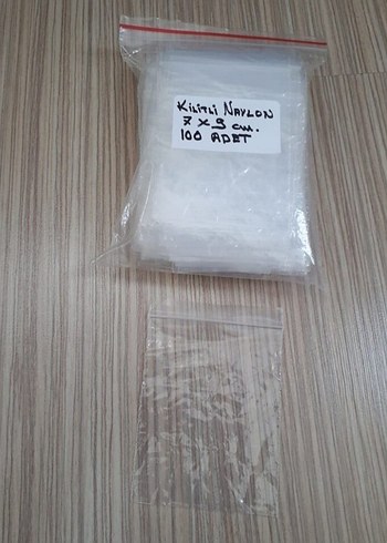 Diğer 7x9 cm Kilitli Naylon Poşet 100'lü