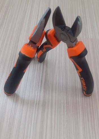 Turuncu Saplı Renkli Yan Keski Pense - Görsel 5