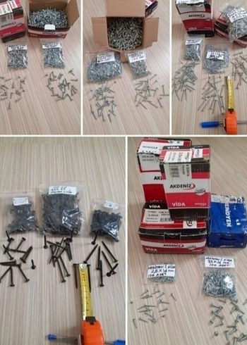 Diğer 1000 Adet Çeşitli Vida Seti