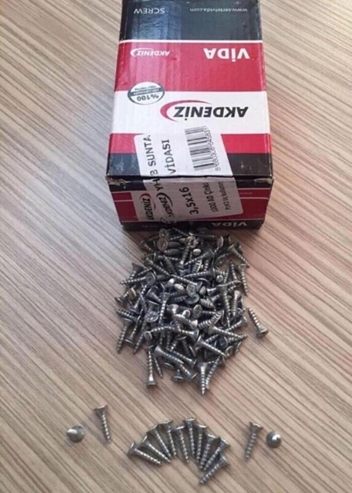 500 Ade Karışık Sunta Vidası - Görsel 5