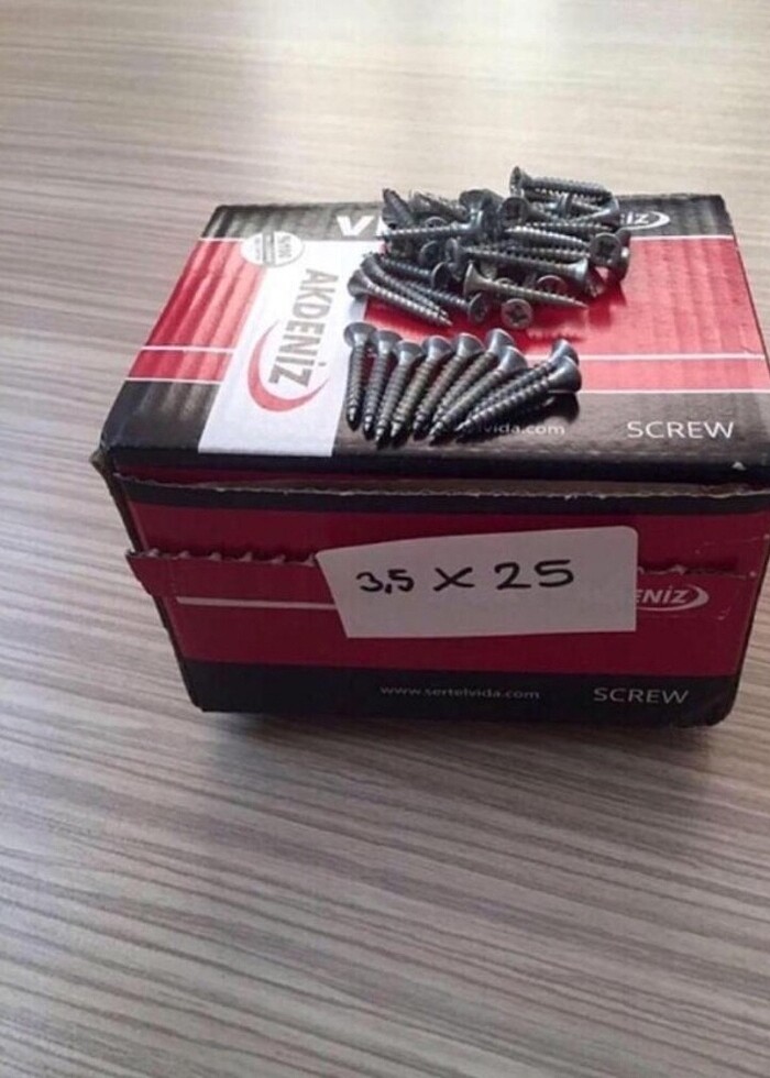 500 Ade Karışık Sunta Vidası - Görsel 4