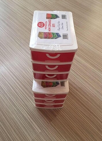 Beden çeşitli Renk Üç Çekmeceli Organizer Dolap
