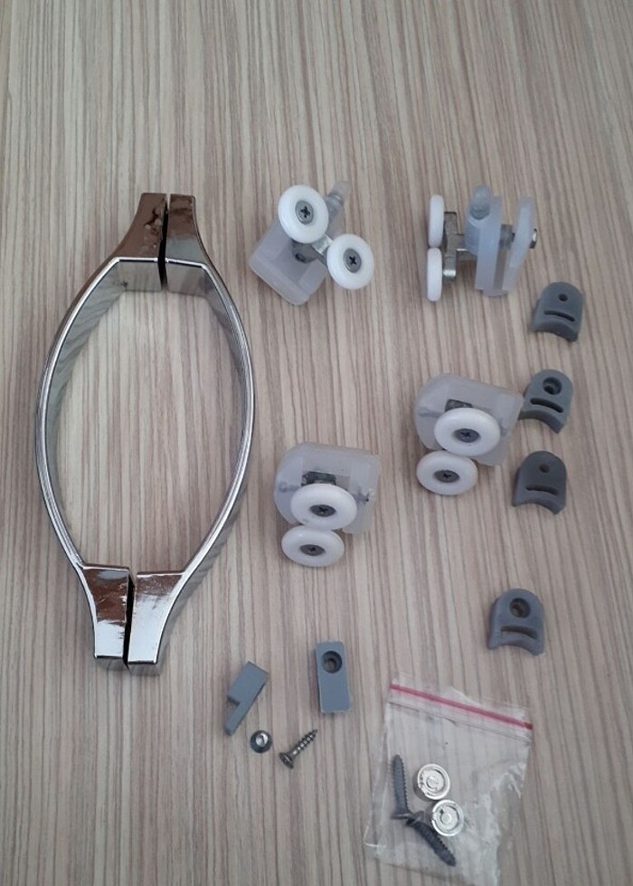 Duşakabin Teker Takımı/Kapı Kulpları - Görsel 5