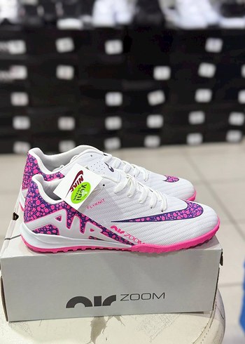 Pembe Erkek Spor Ayakkabısı Zebra Desenli Velcro