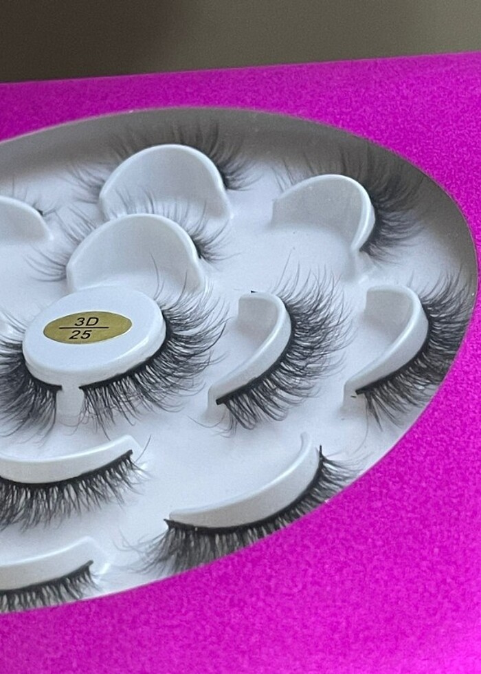 Uzun yoğun kıvrımlı takma kirpik - Görsel 3