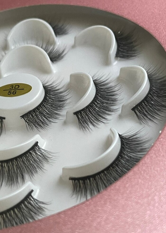 56 nolu uzun kıvrımlı İpek takma kirpik - Görsel 3