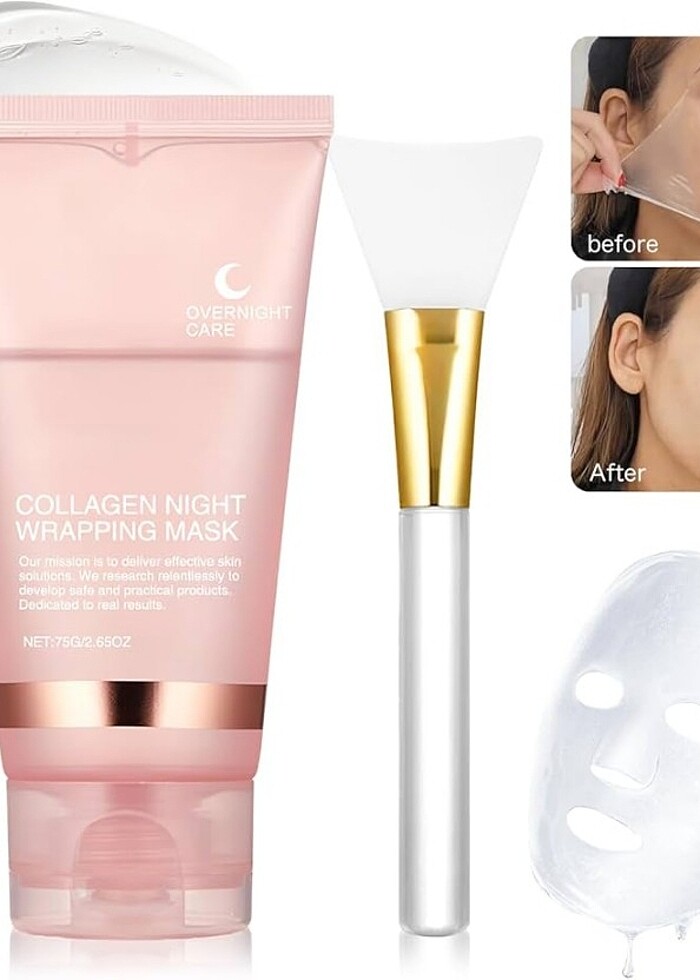 Kolejen soyulabilir gece maskesi - Görsel 2