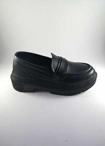 Kadın loafer siyah ayakkabı