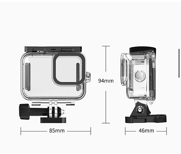 TELESİN-GoPro hero9/10 Su geçirmez koruyucu kılıf - Görsel 5