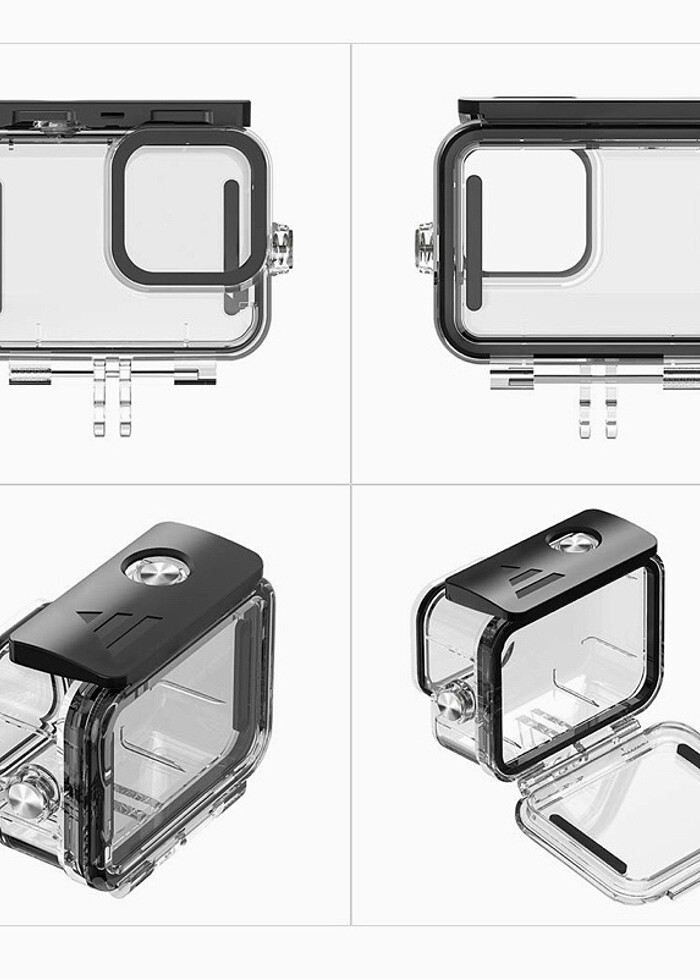 TELESİN-GoPro hero9/10 Su geçirmez koruyucu kılıf - Görsel 4