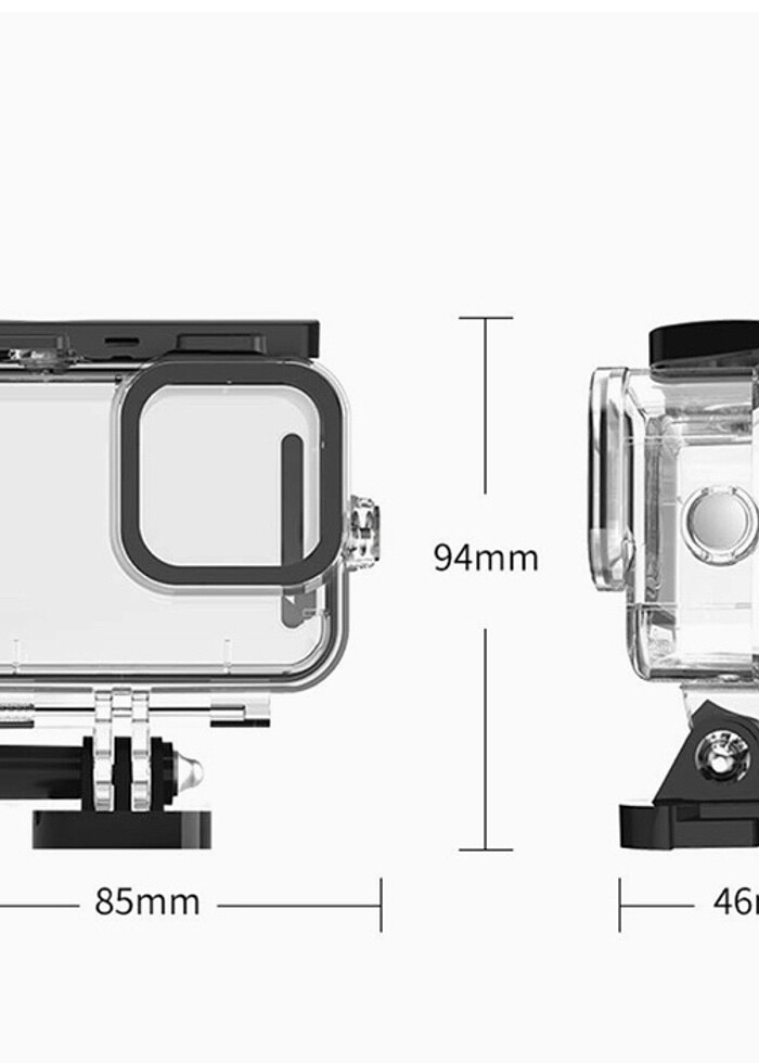 TELESİN-GoPro hero9/10 Su geçirmez koruyucu kılıf - Görsel 5