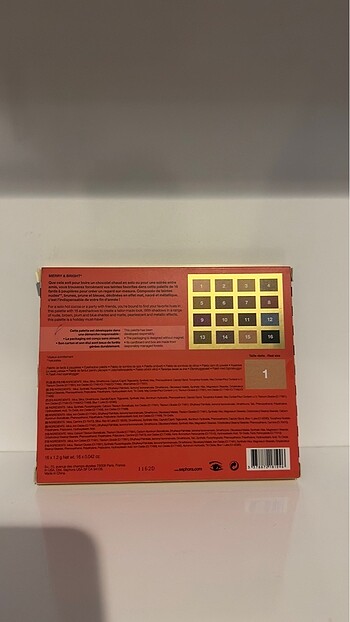 SEPHORA MERRY & BRİGHT EYESHADOW PALETTE  (SINIRLI SAYIDA ÖZEL K - Görsel 5