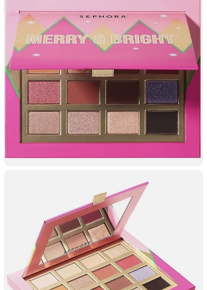 SEPHORA MERRY & BRİGHT EYESHADOW PALETTE  (SINIRLI SAYIDA ÖZEL K - Görsel 3