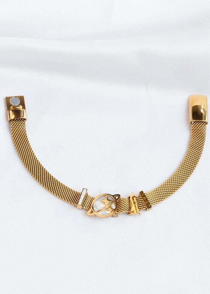 Mıknatıslı Çelik Hasır Bileklik - Görsel 3