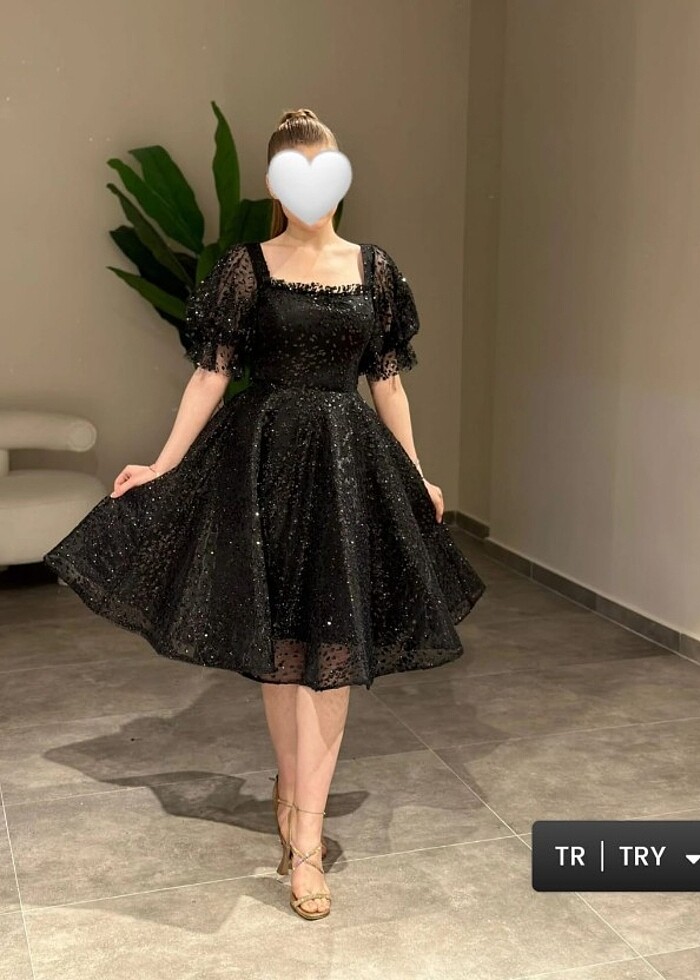 Kabarık model abiye elbise  - Görsel 2